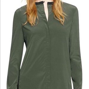 Tory Burch Green and Black Meg blouse